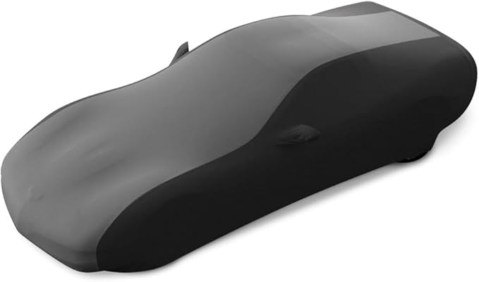 SR1 Performance C5 Corvette Car Cover 1997–2004 – Indoor Stretch Satin, Soft Breathable Dust Protection, Ultraguard Z06, Convertible, Hardtop (Gray/Black)