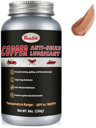 Realth Copper Anti-Seize Lubricant 8 oz High Temp Corrosion Resistant