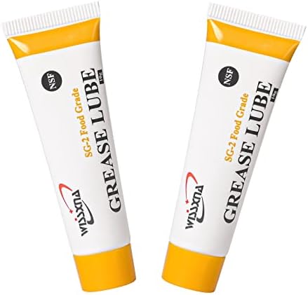 Silicone Grease, Food Grade Sanitary Lubricant, Machine Lube, Prevent Valves and O-Rings from Sticking, 10 Gram Tube Silicone Grease Combination (2 Tubes)