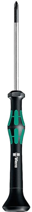 Wera 05118023002 Kraftform Micro 2050 PH Phillips Electronics Precision Screwdriver, PH 1 Head, 60mm Blade Length
