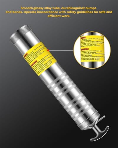 Grease Gun Replacement Tube is Compatible with DW DCGG571B, DCGG570B, DCGG571M1, DCGG570K Precision fit Threading, High-Density Iron Pipe, No Deformation, No Leakage