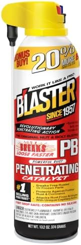 PB Blaster Penetrating Oil Spray, 13.2 oz Aerosol Cans (1-Each) – Rust Remover & Bolt Loosener for Stuck Nuts, Bolts & Rusted Parts – Penetrating Catalyst for Automotive & Mechanical Use