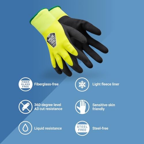 HexArmor Cold Weather Helix Series Gloves | Cut and Puncture Resistant | High-Dexterity | Touchscreen Capable