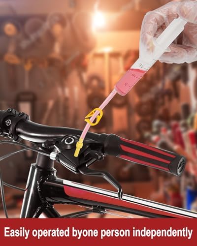 Brake Bleed Kit for Shimano, TEKTRO, TRP Hydraulic Disc Brakes, Mountain Brake Bleed Kit Including High Performance Mineral Oil Brake Fluid.