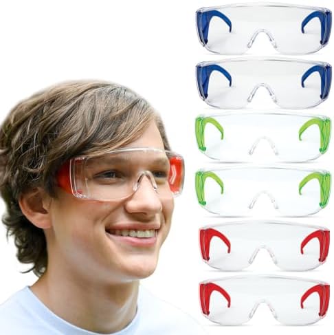 BISON LIFE Kids Safety Glasses, Anti Scratch Protective Eyewear, ANSI Z87.1