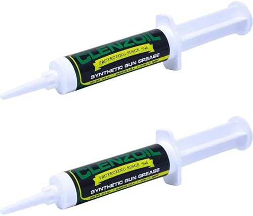 Clenzoil Synthetic Gun Grease Syringe - All Firearms, 0.5 oz (2 Pack)