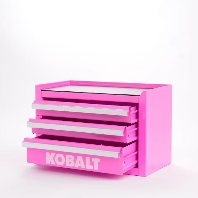 K.balt Mini Tool Boxes (Hot Pink, 3 Drawer)
