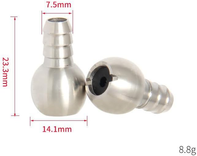 2 Pack Foam Cannon Straw Weights Sinkers Replacement Stainless Steel Dip Tube Head Ball Filter for Pressure Washer Foam Cannon Dip Tubes Car Foam Blaster Gun Snow Foam Lance Soap Foam Sprayer