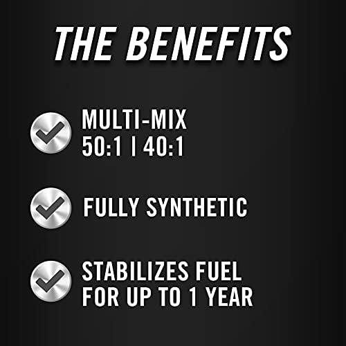 STA-BIL Full Synthetic 2-Cycle Oil, 2.6 fl. oz. | 12 Months Protection | 50:1/40:1 Mix Ratios | Low Smoke Formula | 2-Pack