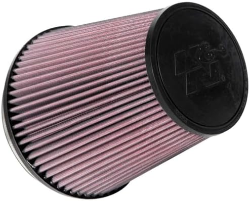 K&N High-Flow Original Lifetime Universal Clamp-On Air Filter: High Performance, Premium, Washable: Flange Diameter: 6 In, Filter Height: 7.5 In, Flange Length: 1 In, Shape: Round Tapered, RU-1041