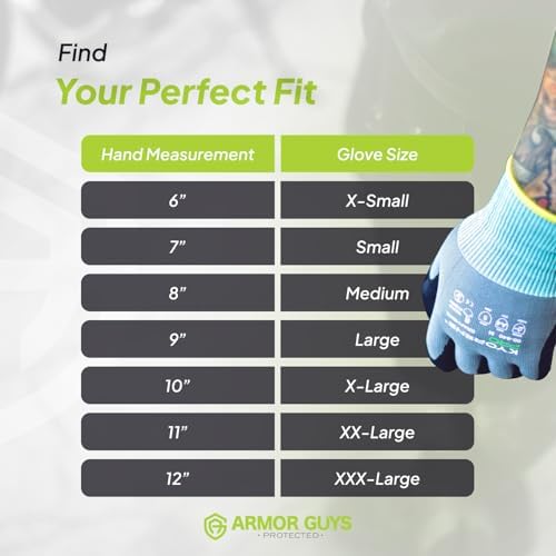 Armor Guys 00-840 Cut Resistant Work Gloves – Large, 12 Pairs