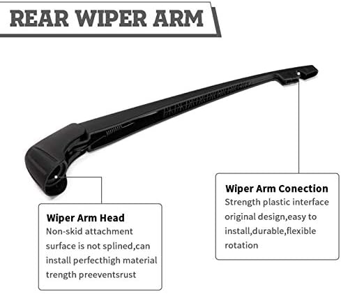 Rear Windshield Wiper Arm & Blade Assembly for Honda Pilot 2009-2015