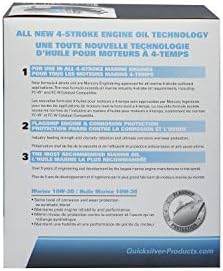 Quicksilver 4-Stroke Oil Change Kit – for Mercury Outboard Engines – 15, 20, 25, 30, 40, 50, 60, 75, 90, 115, 150, 175, 200, 225, 250, 300, 350, 400 HP