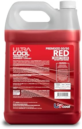 UltraCool Antifreeze Coolant Universal Engine 50/50 Red 1 Gallon