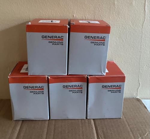 5 pack of 070185ES Oil Filters for Air-Cooled and Portable Generators Compatible With Generac 070185E