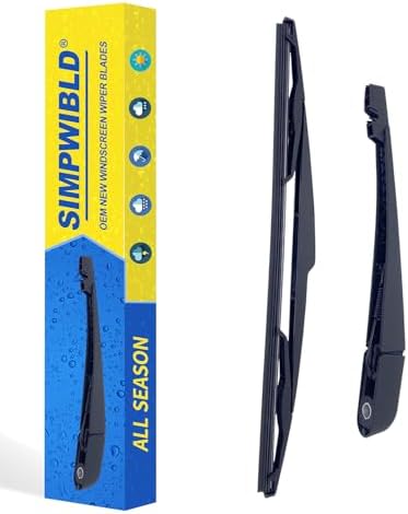 SIMPWIBLD Replacement for 2007-2012 Nissan Versa Rear Windshield Wiper Blade Arm Set, Easy to Install (set of 2)