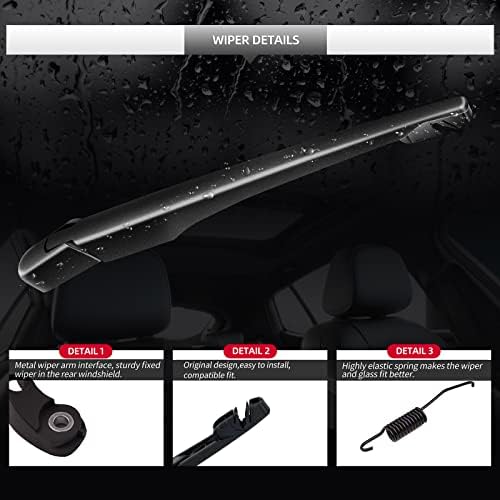 Rear Windshield Wiper Blade and Arm for BMW X3 2006-2010 for Car Window