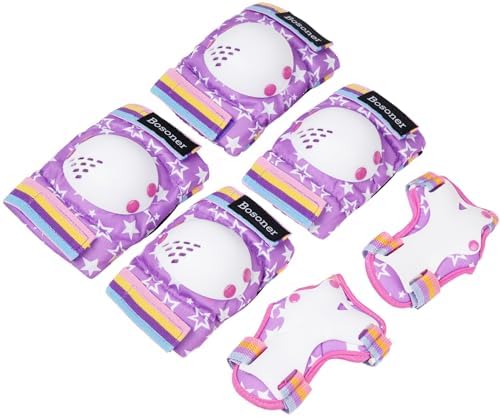 BOSONER Kids/Youth Knee Pad Elbow Pads for Roller Skates Cycling BMX Bike Skateboard Inline Rollerblading, Skating Skatings Scooter Riding Sports