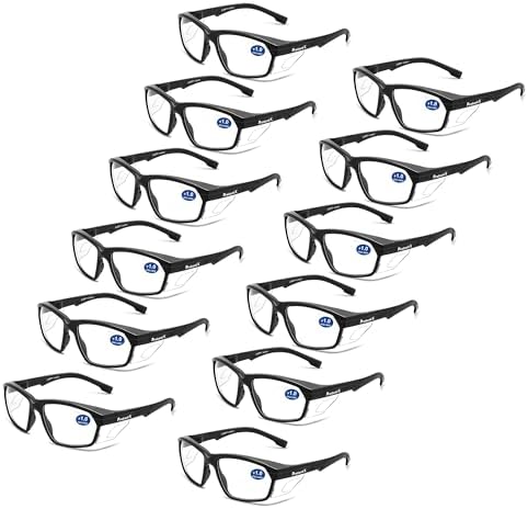 ProtectX Classic Safety Glasses, Anti-Fog Scratch Resistant Lenses