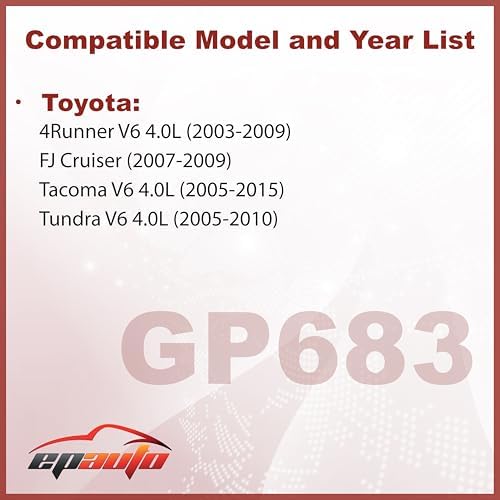 EPAuto GP683 (17801-0P010 / CA9683) Engine Filter Replacement for Toyota