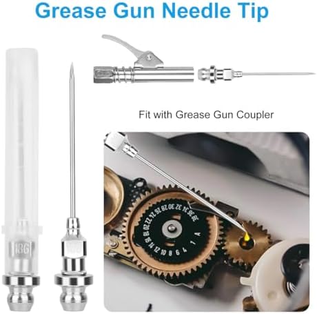 Grease Gun Tips 7PCS Kit,90 degree Grease Gun Coupler Needle Tip Fittings