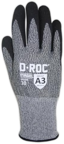 MAGID Griffin Gear ANSI A3 Hyperon Blended Sandy Nitrile Coated Work Gloves, 1 Pair, Size 5/2XS, GPD255