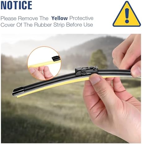 3 Wipers 26"/17"/14" Windshield Wiper Blades Replacement for Subaru Forester 2024-2019 Automotive Replacement Windshield Wiper Blades,26"+17" Windshield Wipers with 14" Rear Wiper Blade Set
