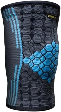 Storelli Knee Sleeve, Compression Knee Brace, Zero-Slip Silicone Band, Customizable Fit, Performance Support and Recovery, Superior Breathability