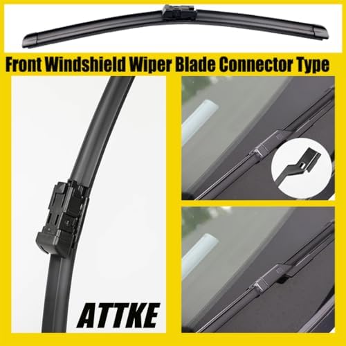 ATTKE Front Windshield Wiper Blades for Volkswagen Tiguan 2009-2017/GMC Acadia 2007-2012,Genuine Replacement Wiper Blade Set 24"/21" (Set of 2)