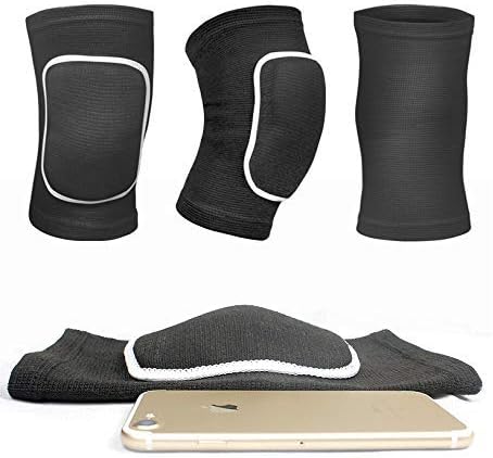 JUMISEE Kids Knee Pad, Anti-Slip Padded Sponge Knee Brace Breathable Flexible Elastic Knee Support for Football Volleyball Dance Skating Basketball Sports