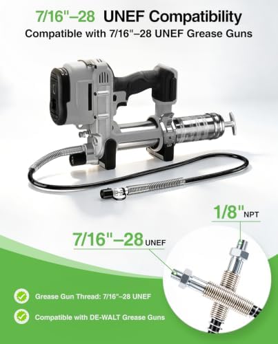 48-Inch Grease Gun Hose 12000 PSI, Compatible with DE-WALT Grease Guns