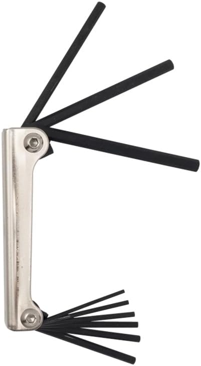 Klein Tools 70591 Folding Hex Key Set, 9-Key, SAE Sizes