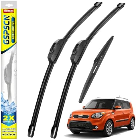 GSPSCN Windshield Wiper Blades for Kia Soul/Soul EV 2010-2019 (Pack of 3)