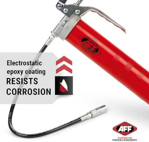 AFF 14 oz. Capacity Standard Pistol Grip Grease Gun with Heavy Duty Aluminum Die Cast Head, 5000 PSI, 8003