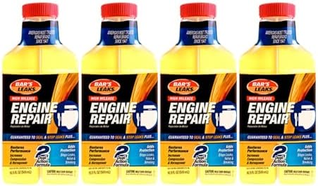 Bar's Leaks 1000-4PK High Mileage Engine Repair, 16.9 oz, 4-Pack
