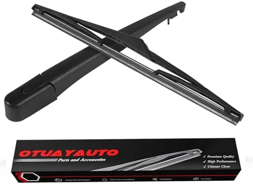 OTUAYAUTO Rear Windshield Wiper Arm Blade Set - Replacement for Nissan Kicks 2017-2023 - Factory Style Back Wiper Cover Accessories Assembly for Rear Window