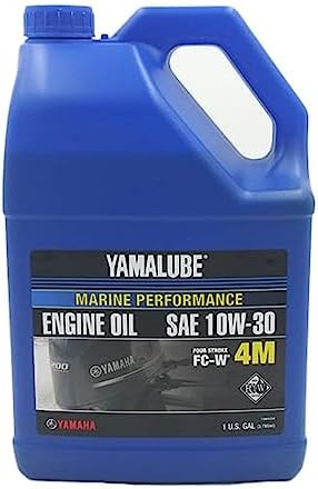 Yamaha Yamalube Marine 4M Mineral Based 4-Stroke Outboard Engine Oil- 1 Gallon, #LUB-10W30-FC-04