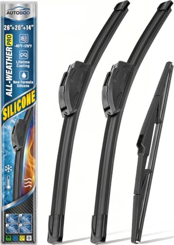 AUTOBOO Silicone Windshield Wiper Blade Replacement for Chrysler Pacifica