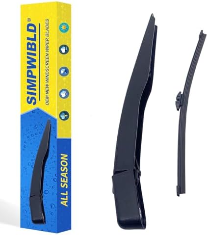 SIMPWIBLD Replacement for Ford Kuga 2013-2017/Ford Escape 2013-2018/Lincoln MKX 2016-2017 Rear Windshield Wiper Blade Arm Set, Easy to Install (set of 2)