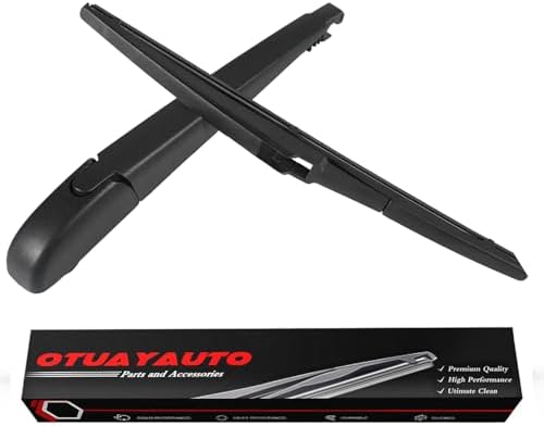 OTUAYAUTO Rear Windshield Wiper Arm Blade Set - Replacement for Toyota RAV4 2019-2023 - Factory Style Back Wiper Cover Accessories Assembly for Rear Window