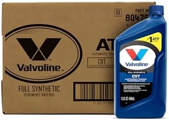 Valvoline CVT Full Synthetic Continuously Variable Transmission Fluid 1 QT, Case of 6
