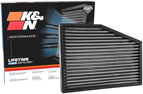 K&N LIFETIME Cabin Air Filter: Washable, Clean Air for your Cabin, VF3013