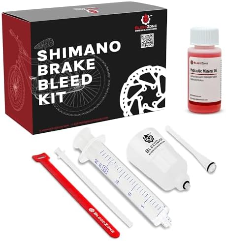 BleedZone Brake Bleeder Kit Compatible with Shimano Hydraulic Brakes, MTB