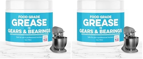 IMPRESA High-Viscosity 4 Oz Food Grade Grease - White Smooth Operation for Stand Mixers & Appliances - Gear Wear Protection & Extended Equipment Life - Food-Safe Formula Made in USA (Pack of 2)