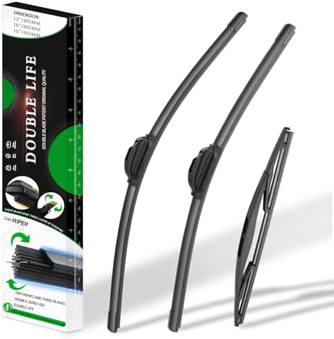 Windshield Wiper Blades compatible with 2018-2023 Jeep Wrangler
