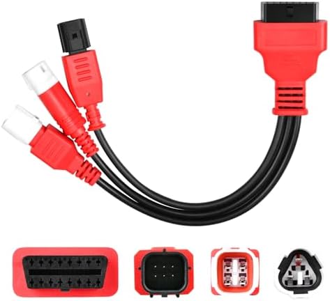 Autel Original 3-in-1 OBD2 Adapter Cable,16 Pin to 6/4/3 Pin OBD Diagnostic