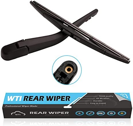 WTI Rear Wiper Arm Blade Set Compatible With Nissan Xterra 2005-2015 Rear Windshield Window Wiper Kits Assembly New Replacement Accessories Parts