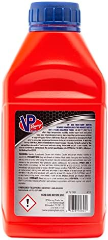 VP Racing 2551, 622 Racing Brake Fluid Full Synthetic DOT 4-500ml (1 Pack)