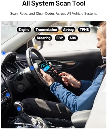 TOPDON Carpal Bluetooth Car Code Reader, All System Scanner, iOS & Android