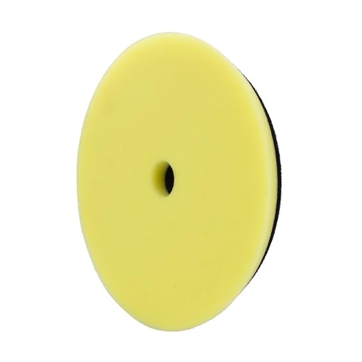 Maxshine 6" Universal Polishing Foam Pad – Low Profile Hook & Loop Pad with Rubber Backing – Compatible with Long Throw DA Polishers – EVA Foam for Heat & Pressure Absorption